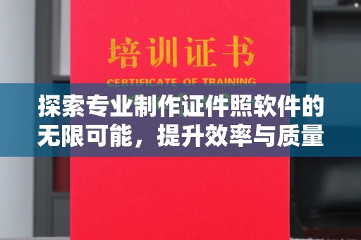 宝应县探索专业制作证件照软件的无限可能，提升效率与质量